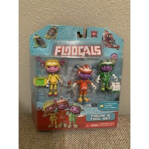 Floogals Just Play 3 Pack Figures with Tools /Accessories- NEW In Package